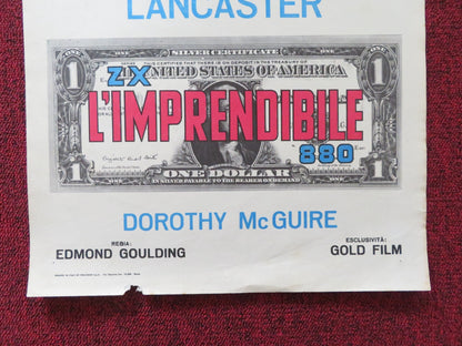 MISTER 880 ITALIAN LOCANDINA POSTER BURT LANCASTER DOROTHY MCGUIRE 1960s Rendezvous Cinema Movie posters