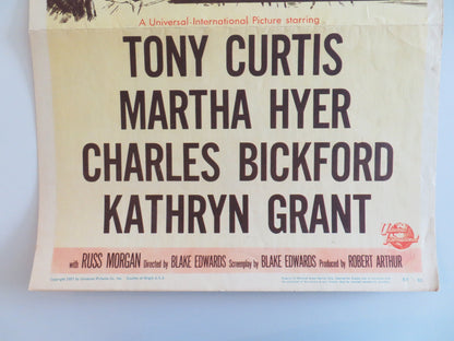 MISTER CORY US INSERT POSTER TONY CURTIS MARTHA HYER 1957 Rendezvous Cinema Movie posters