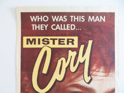 MISTER CORY US INSERT POSTER TONY CURTIS MARTHA HYER 1957 Rendezvous Cinema Movie posters