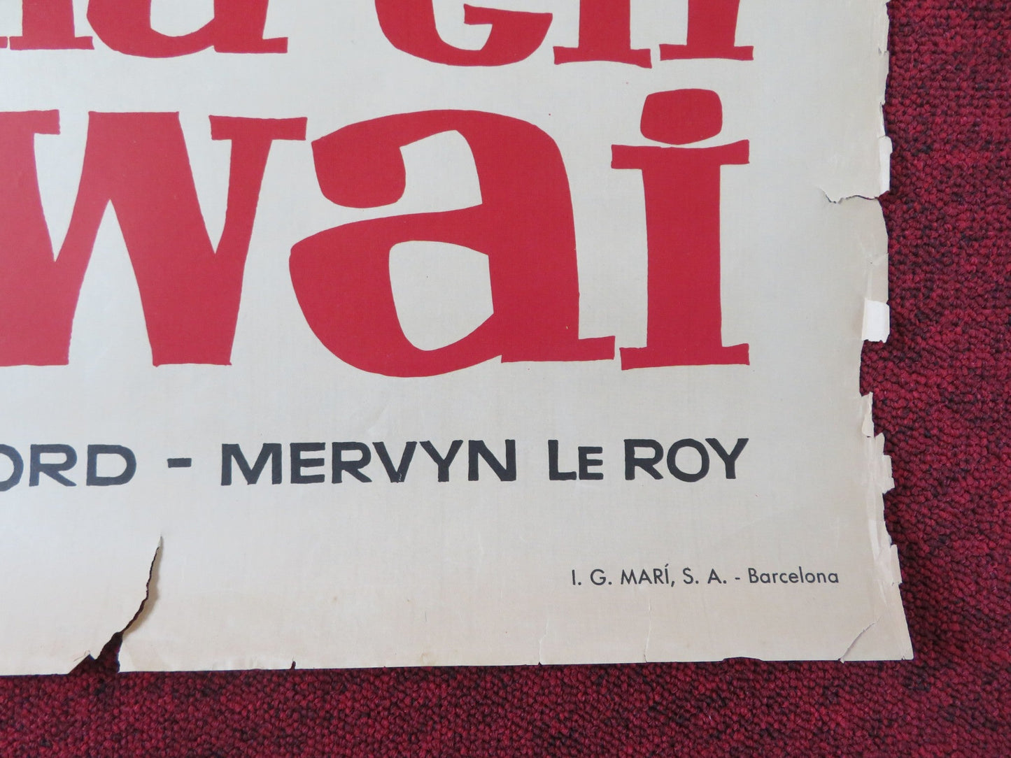 MISTER ROBERTS SPANISH POSTER HENRY FONDA JAMES CAGNEY 1962 Rendezvous Cinema Movie posters