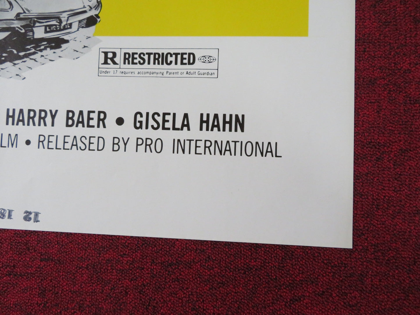 MISTER SCARFACE FOLDED US ONE SHEET POSTER JACK PALANCE AL CLIVER 1977 Rendezvous Cinema Movie posters