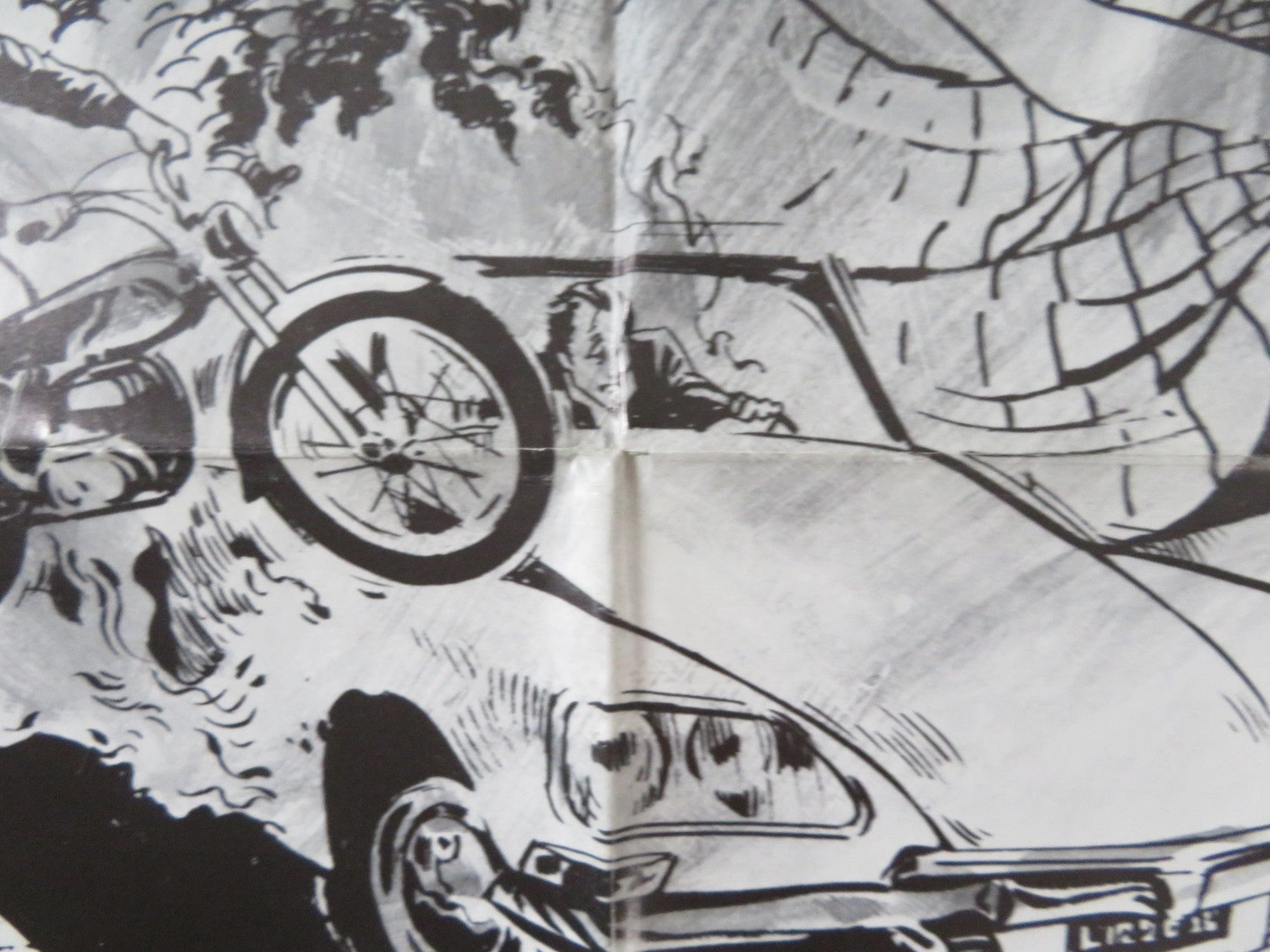 MISTER SCARFACE FOLDED US ONE SHEET POSTER JACK PALANCE AL CLIVER 1977 Rendezvous Cinema Movie posters