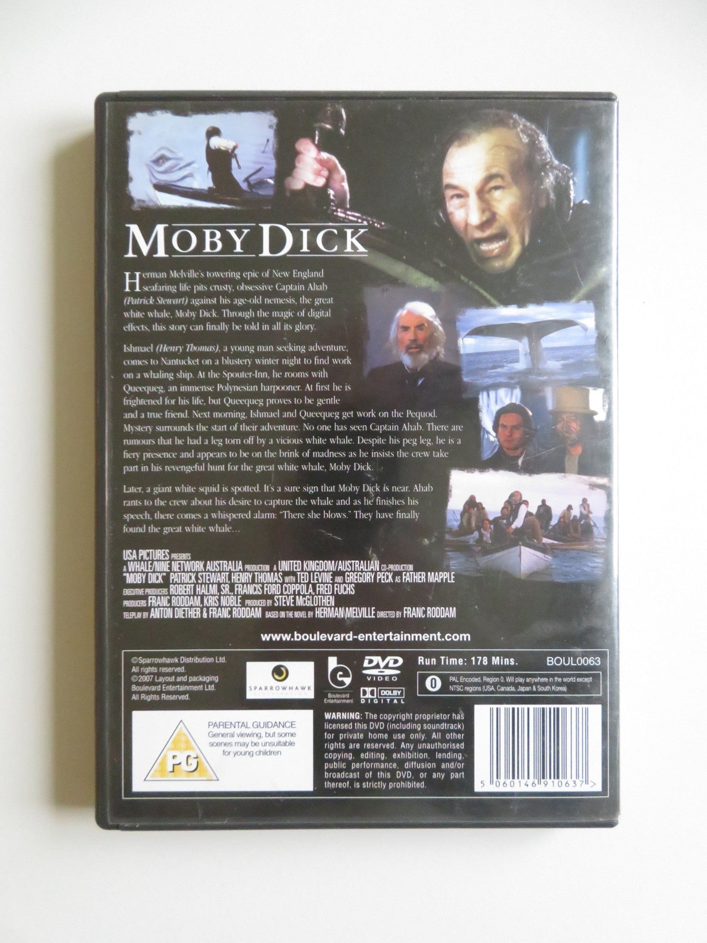 MOBY DICK (DVD) PATRICK STEWART HENRY THOMAS 1998 REGION 0 Movie posters