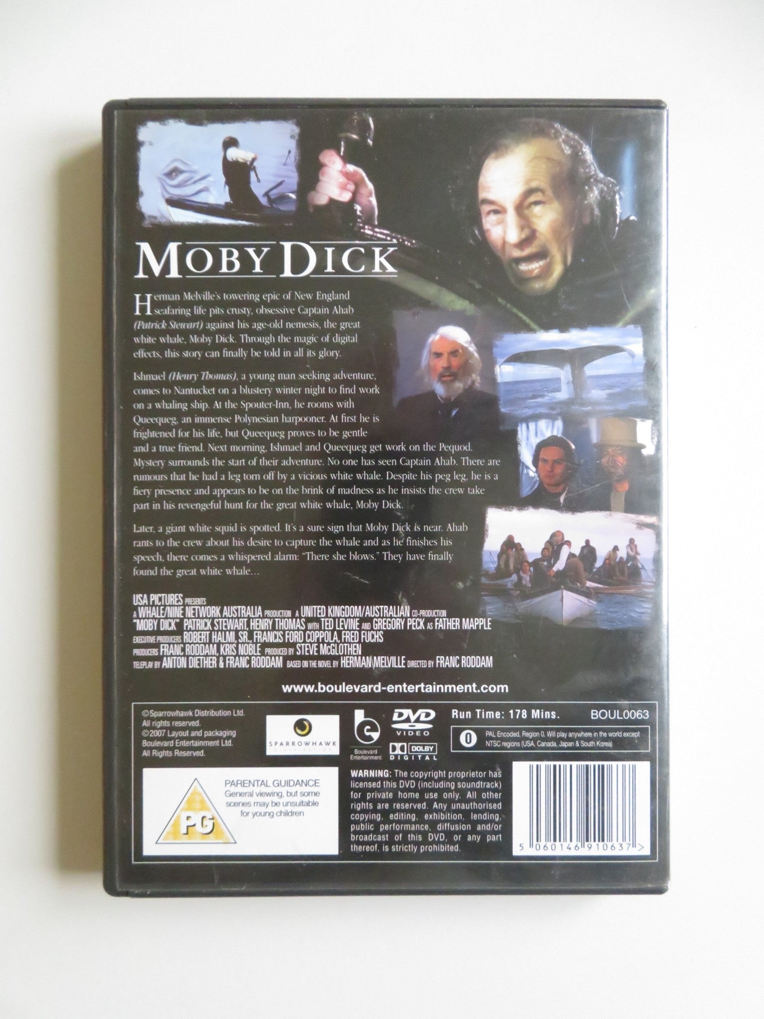 MOBY DICK (DVD) PATRICK STEWART HENRY THOMAS 1998 REGION 0 Movie posters