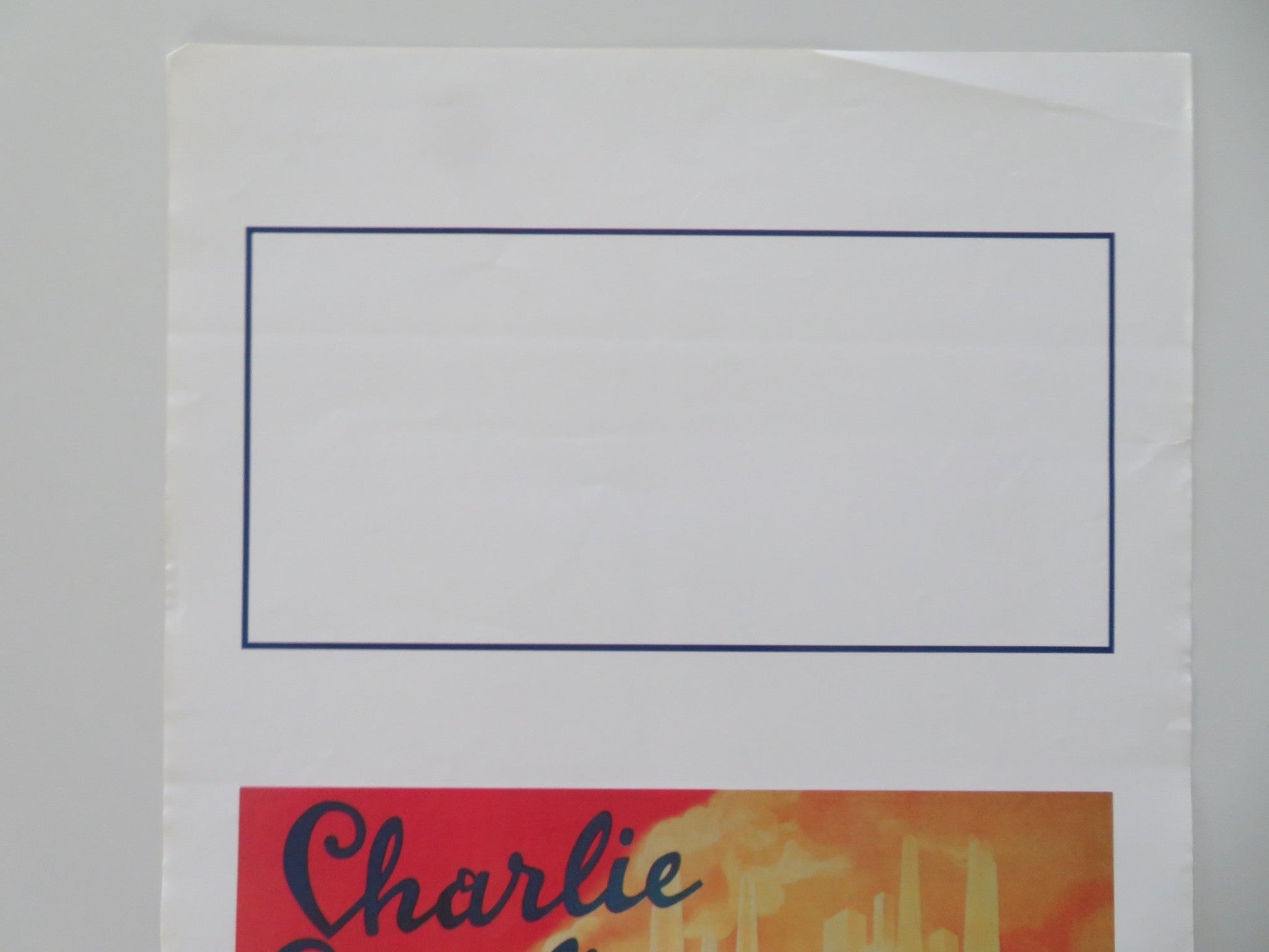 MODERN TIMES ITALIAN LOCANDINA POSTER CHARLES CHAPLIN PAULETTE GODDARD Movie posters