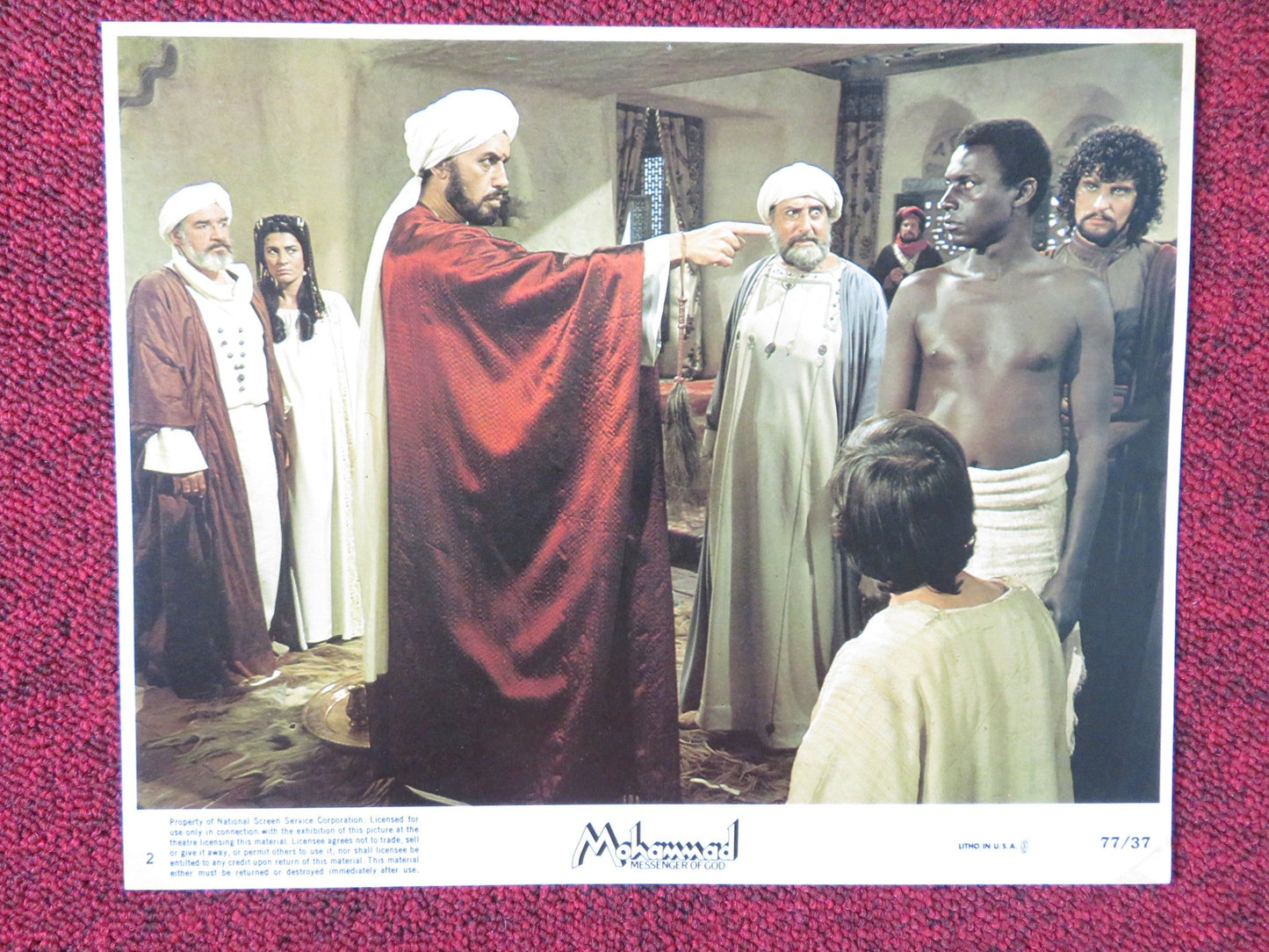 MOHAMMAD MESSENGER OF GOD - 2 LOBBY CARD - ANTHONY QUINN IRENE PAPAS 1977 Rendezvous Cinema Movie posters