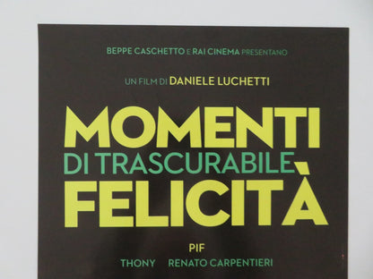 MOMENTI DI TRASCURABILE FELICITA ITALIAN LOCANDINA POSTER PIF THONY 2019 Movie posters