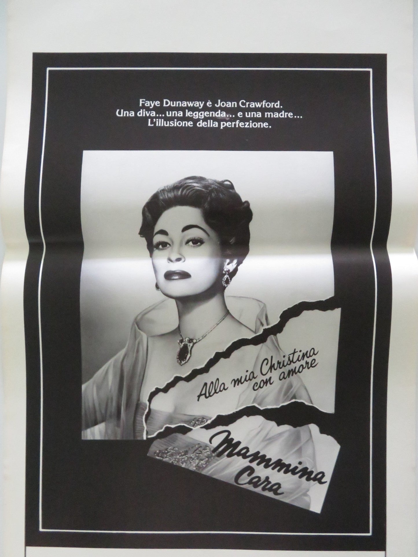 MOMMIE DEAREST ITALIAN LOCANDINA POSTER FAYE DUNAWAY JOAN CRAWFORD (BIO) 1982 Movie posters