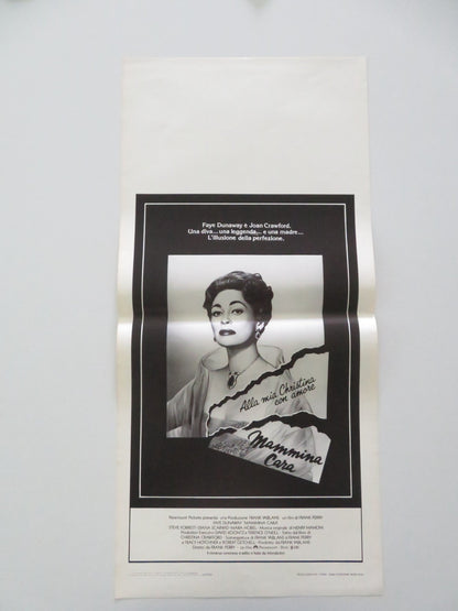MOMMIE DEAREST ITALIAN LOCANDINA POSTER FAYE DUNAWAY JOAN CRAWFORD (BIO) 1982 Movie posters