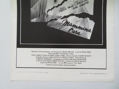MOMMIE DEAREST ITALIAN LOCANDINA POSTER FAYE DUNAWAY JOAN CRAWFORD (BIO) 1982 Movie posters