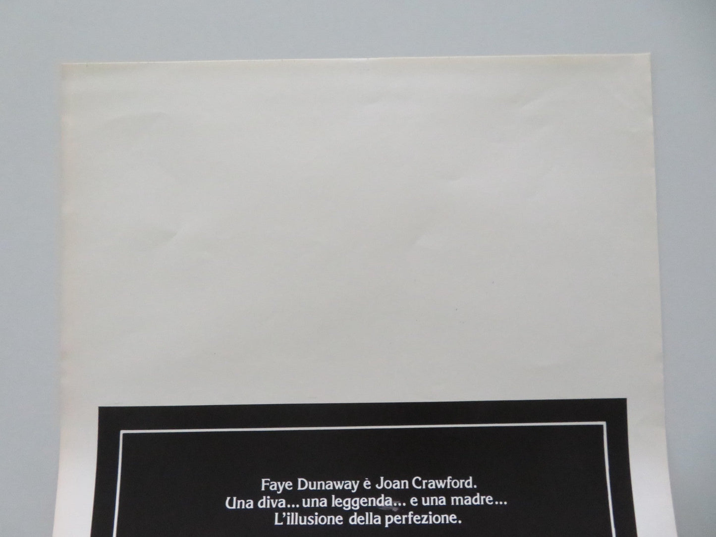 MOMMIE DEAREST ITALIAN LOCANDINA POSTER FAYE DUNAWAY JOAN CRAWFORD (BIO) 1982 Movie posters