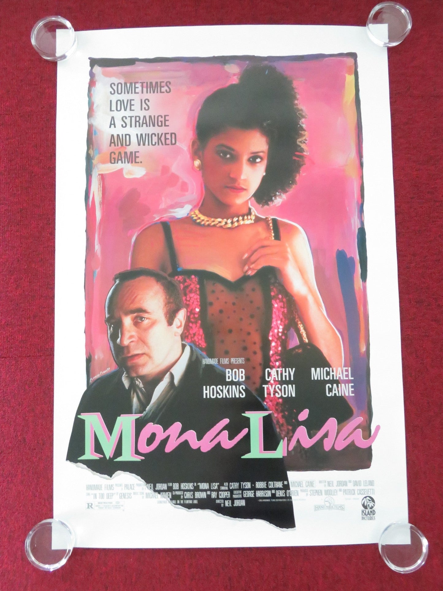MONA LISA US ONE SHEET ROLLED POSTER BOB HOSKINS CATHY TYSON 1986 Movie posters
