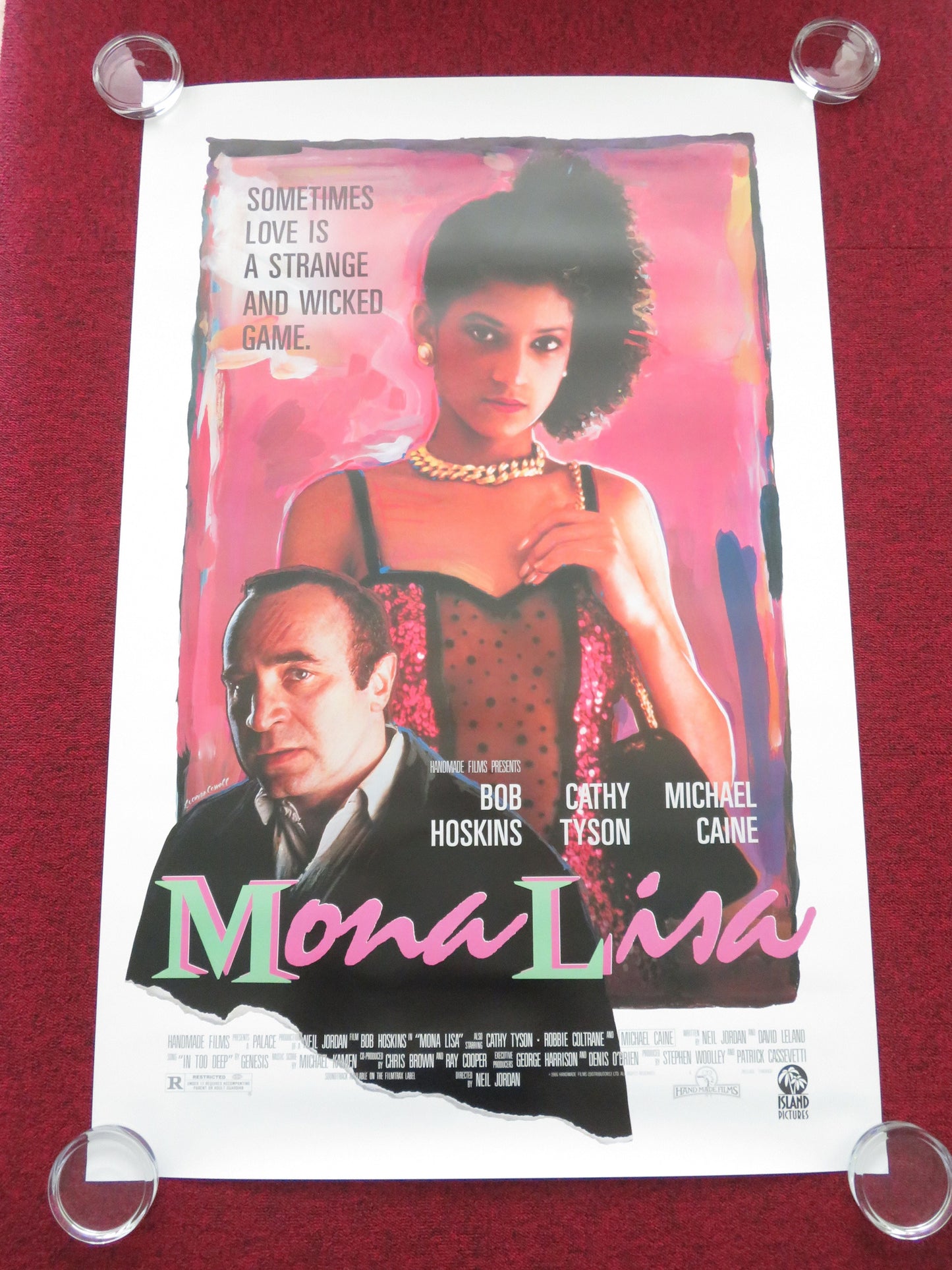 Mona Lisa US One Sheet Rolled Poster Bob Hoskins Cathy Tyson Michael Caine 1986 Movie posters