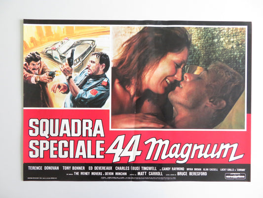 MONEY MOVERS - A ITALIAN FOTOBUSTA POSTER TERENCE DONOVAN TONNY BONNER 1979 Rendezvous Cinema Movie posters