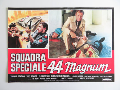 MONEY MOVERS - B ITALIAN FOTOBUSTA POSTER TERENCE DONOVAN TONNY BONNER 1979 Rendezvous Cinema Movie posters