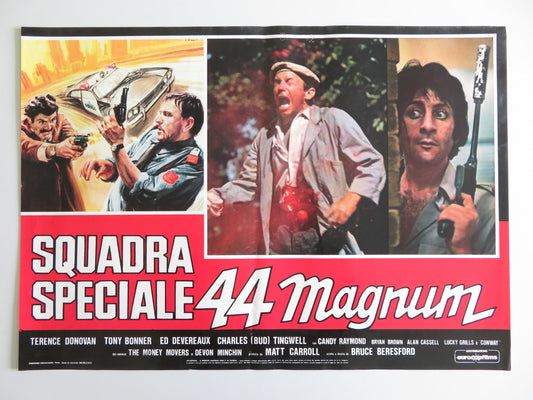 MONEY MOVERS - F ITALIAN FOTOBUSTA POSTER TERENCE DONOVAN TONNY BONNER 1979 Rendezvous Cinema Movie posters