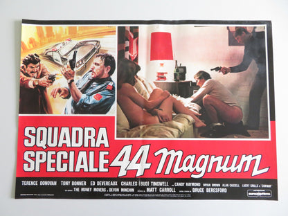 MONEY MOVERS - G ITALIAN FOTOBUSTA POSTER TERENCE DONOVAN TONNY BONNER 1979 Rendezvous Cinema Movie posters