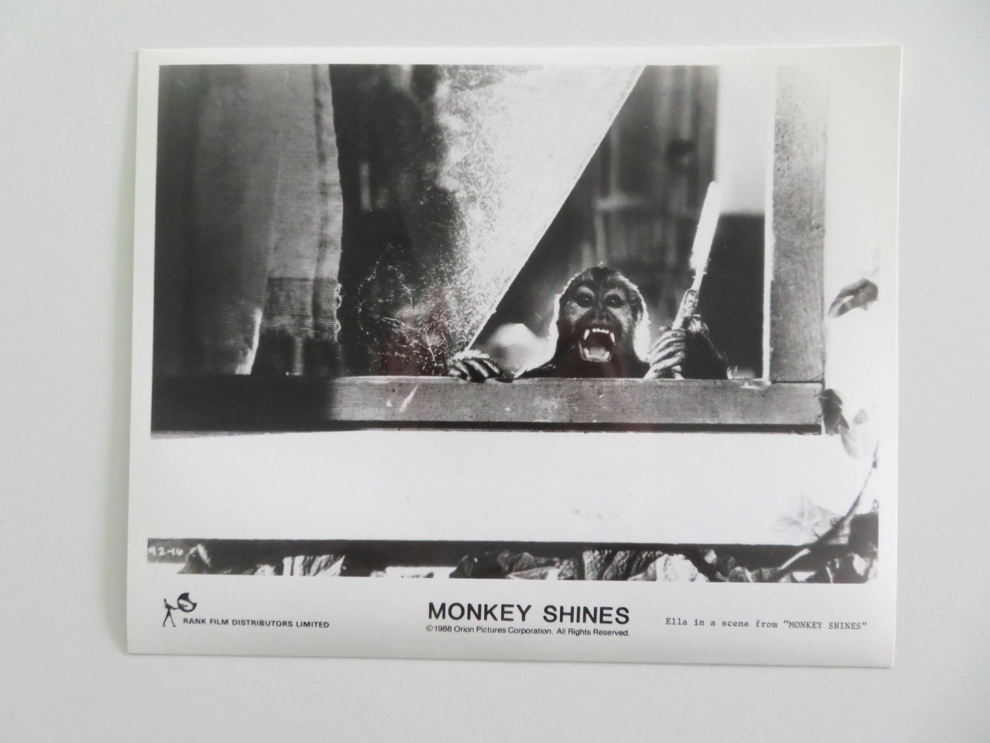 MONKEY SHINES MOVIE STILL PHOTO LOT OF 6 JASON BEGHE JOHN PANKOW 1988 Movie posters