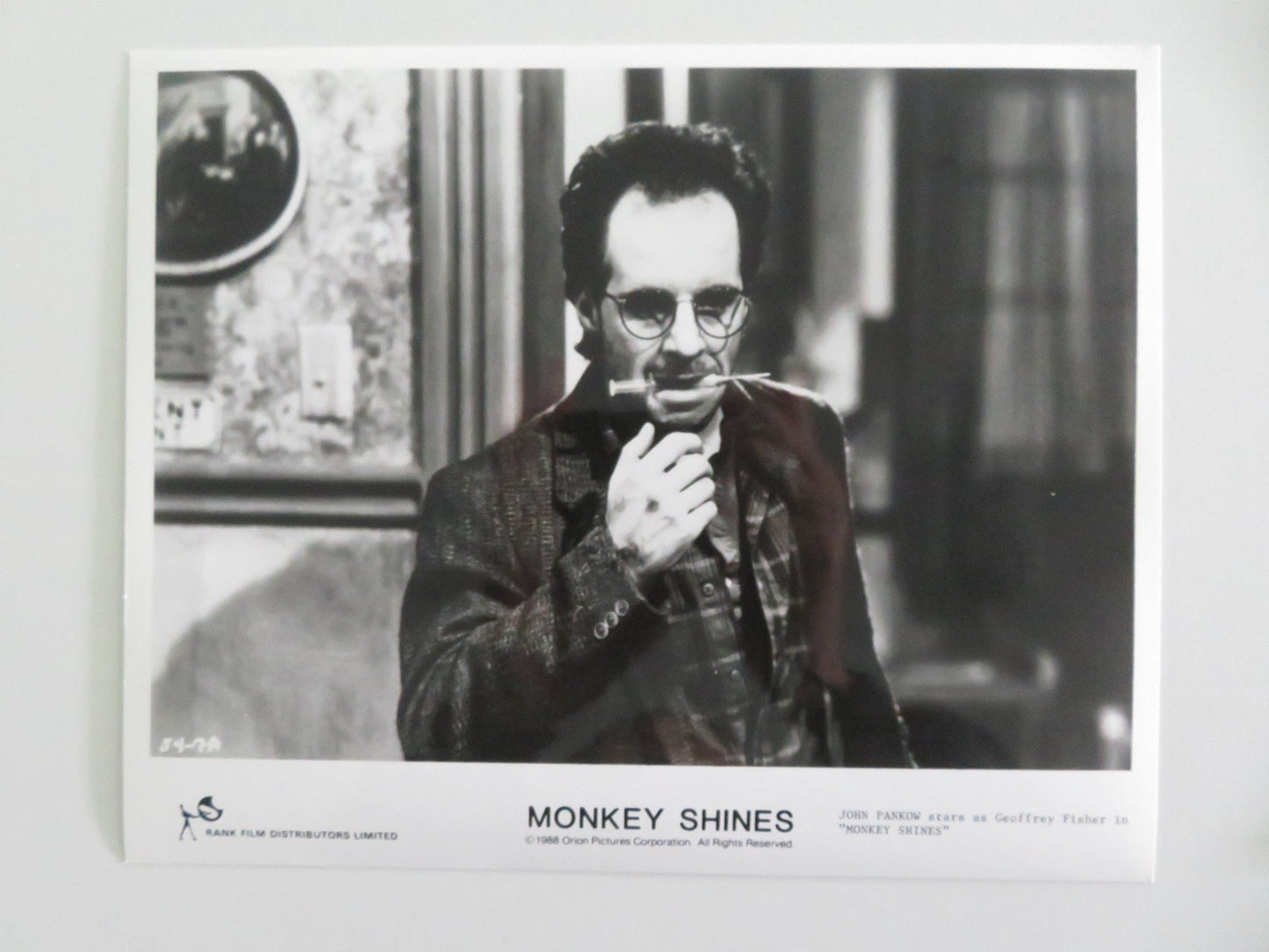 MONKEY SHINES MOVIE STILL PHOTO LOT OF 6 JASON BEGHE JOHN PANKOW 1988 Movie posters