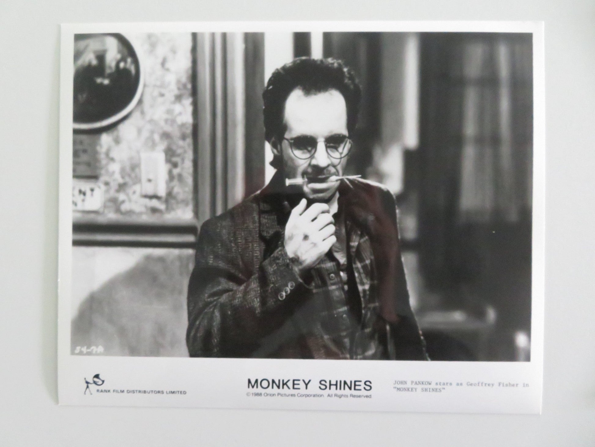 MONKEY SHINES MOVIE STILL PHOTO LOT OF 6 JASON BEGHE JOHN PANKOW 1988 Movie posters