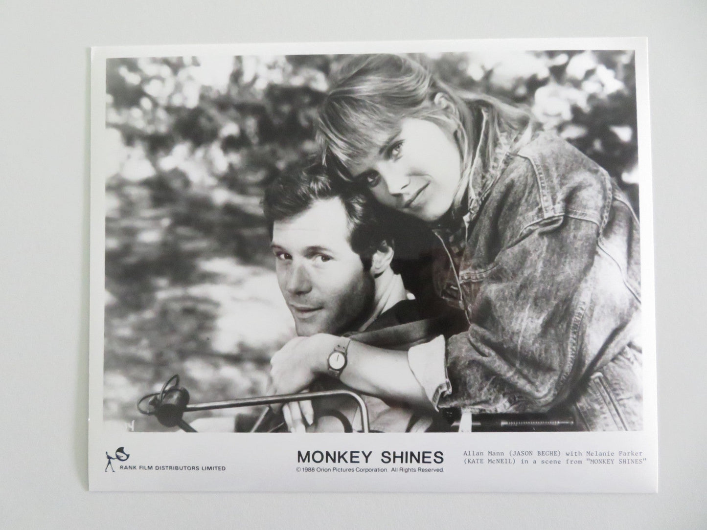 MONKEY SHINES MOVIE STILL PHOTO LOT OF 6 JASON BEGHE JOHN PANKOW 1988 Movie posters