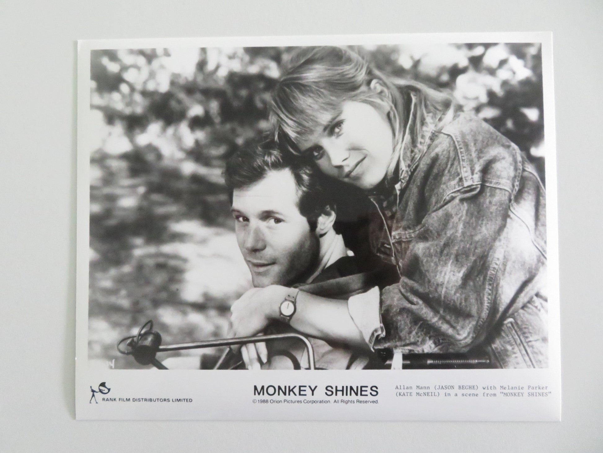 MONKEY SHINES MOVIE STILL PHOTO LOT OF 6 JASON BEGHE JOHN PANKOW 1988 Movie posters
