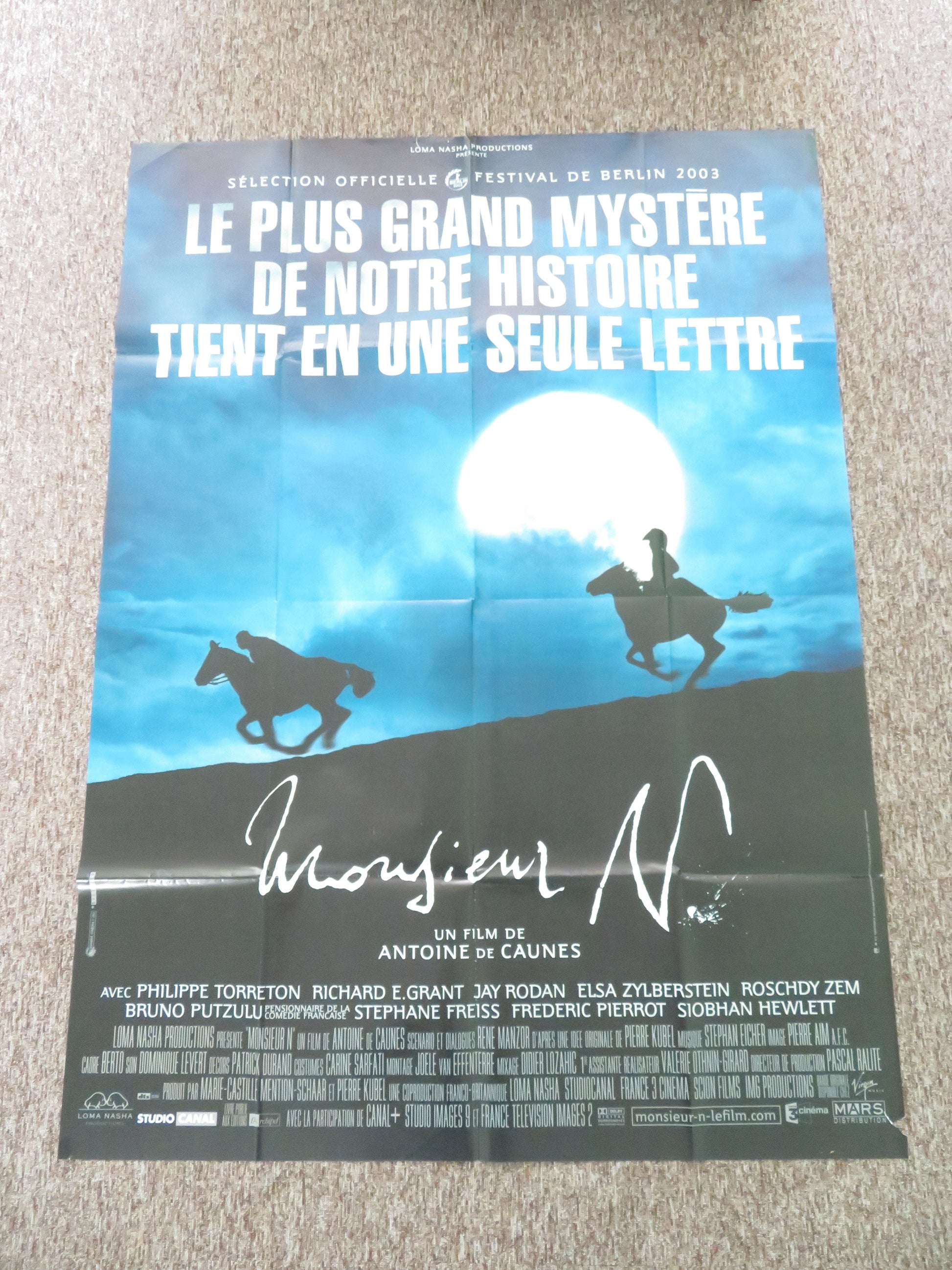 Monsieur N. French Grande Poster Philippe Torreton Richard E. Grant 2003 Movie posters
