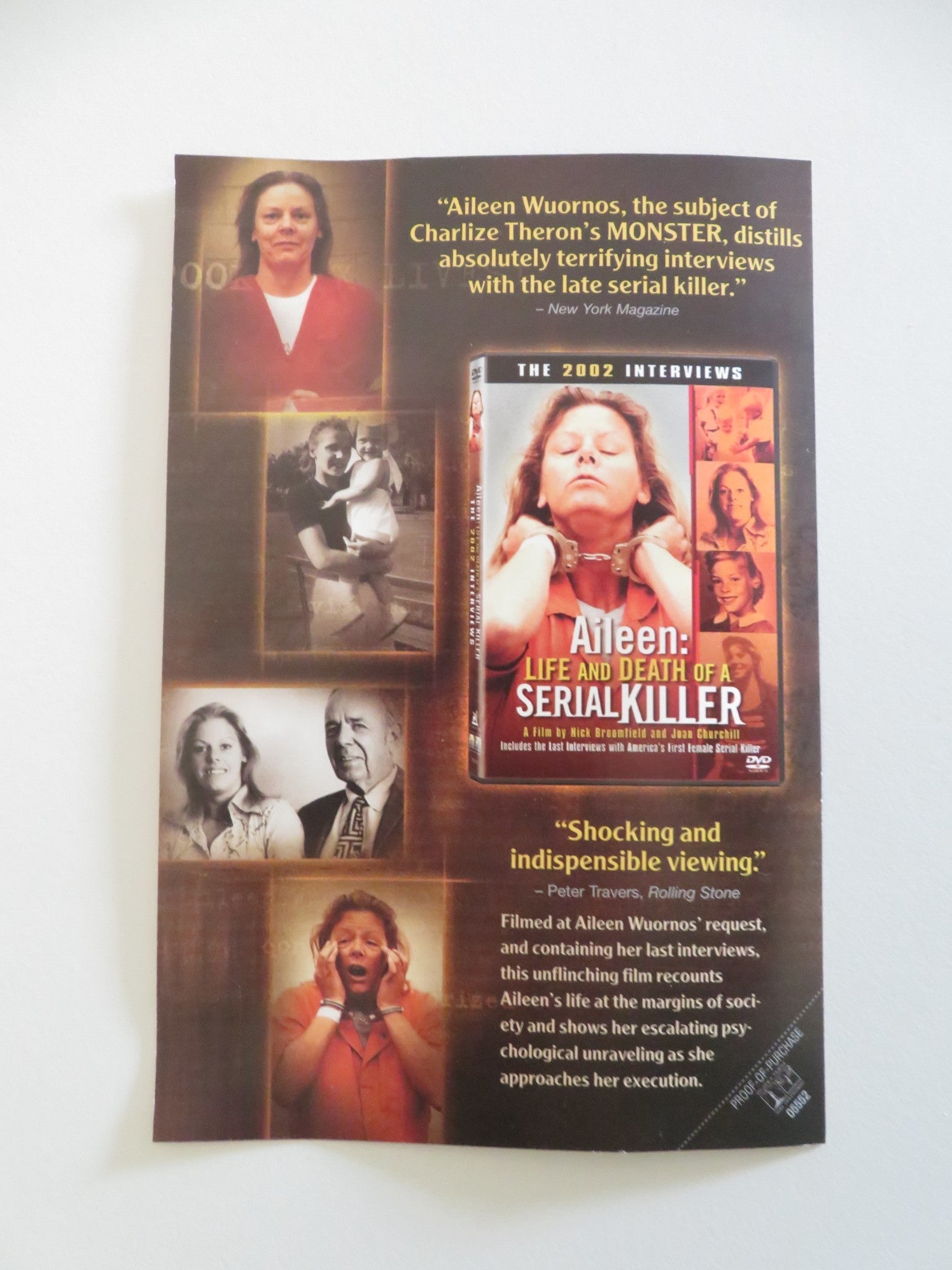 MONSTER (DVD) CHARLIZE THERON CHRISTINA RICCI 2003 REGION 1 - Rendezvous Cinema