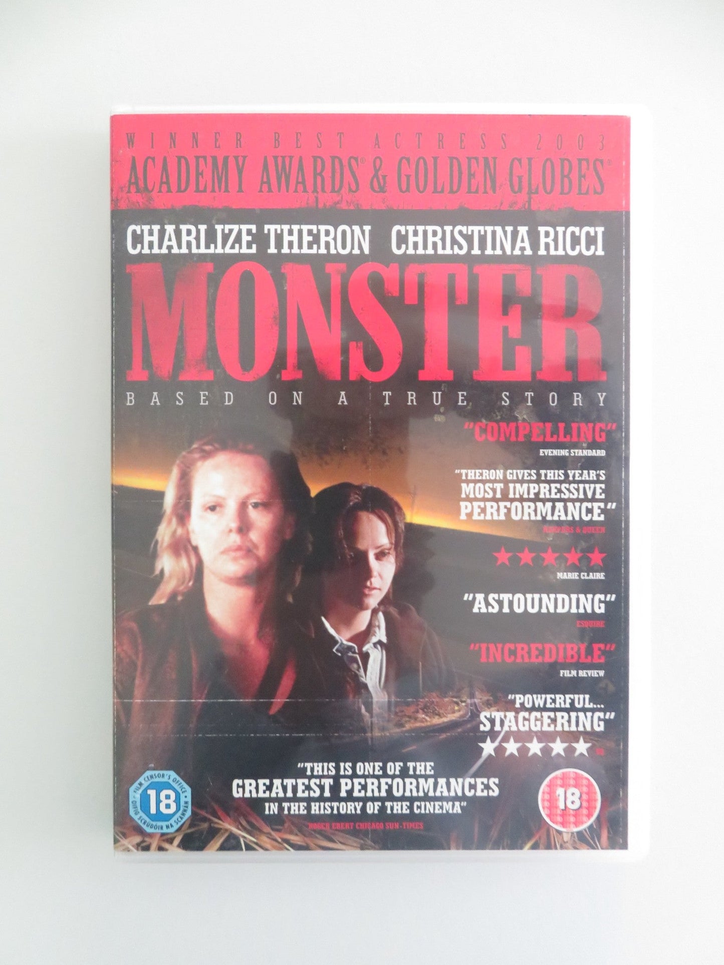 MONSTER (DVD) CHARLIZE THERON CHRISTINA RICCI 2003 REGION 2 Movie posters