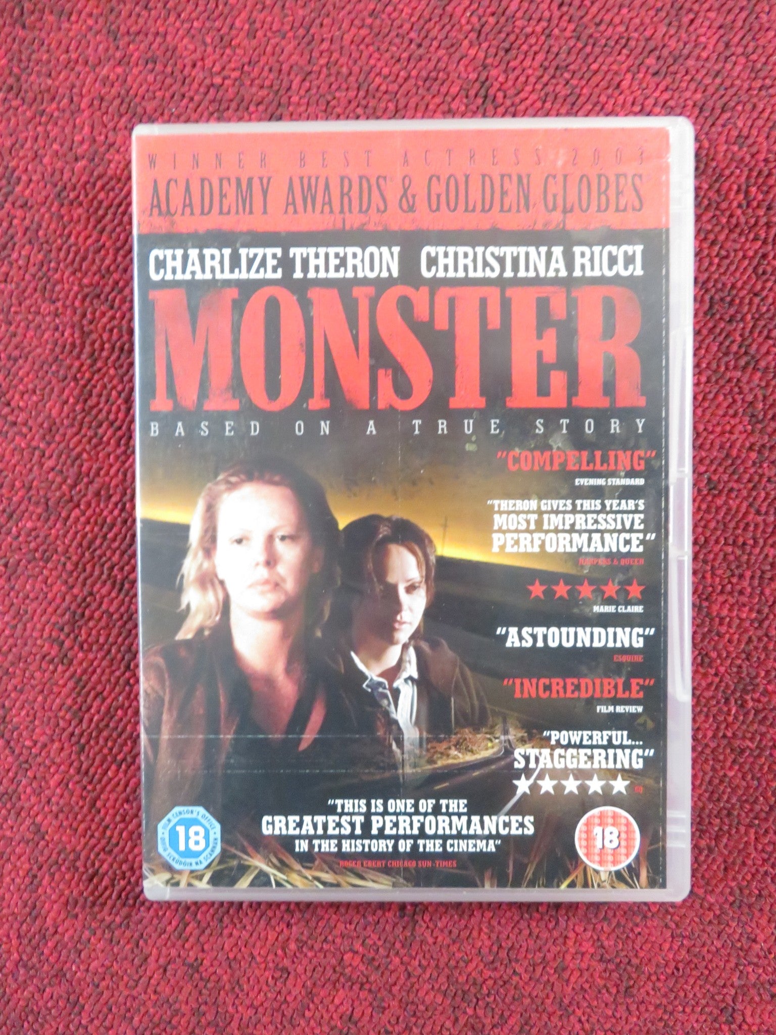 MONSTER (DVD) CHARLIZE THERON CHRISTINA RICCI 2003 REGION 2 Rendezvous Cinema Movie posters