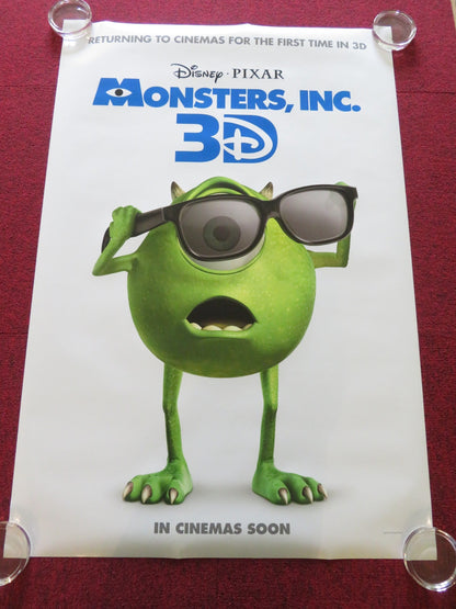 MONSTERS INC 3D US ONE SHEET ROLLED POSTER JOHN GOODMAN BILLY CRYSTAL 2012 Rendezvous Cinema Movie posters