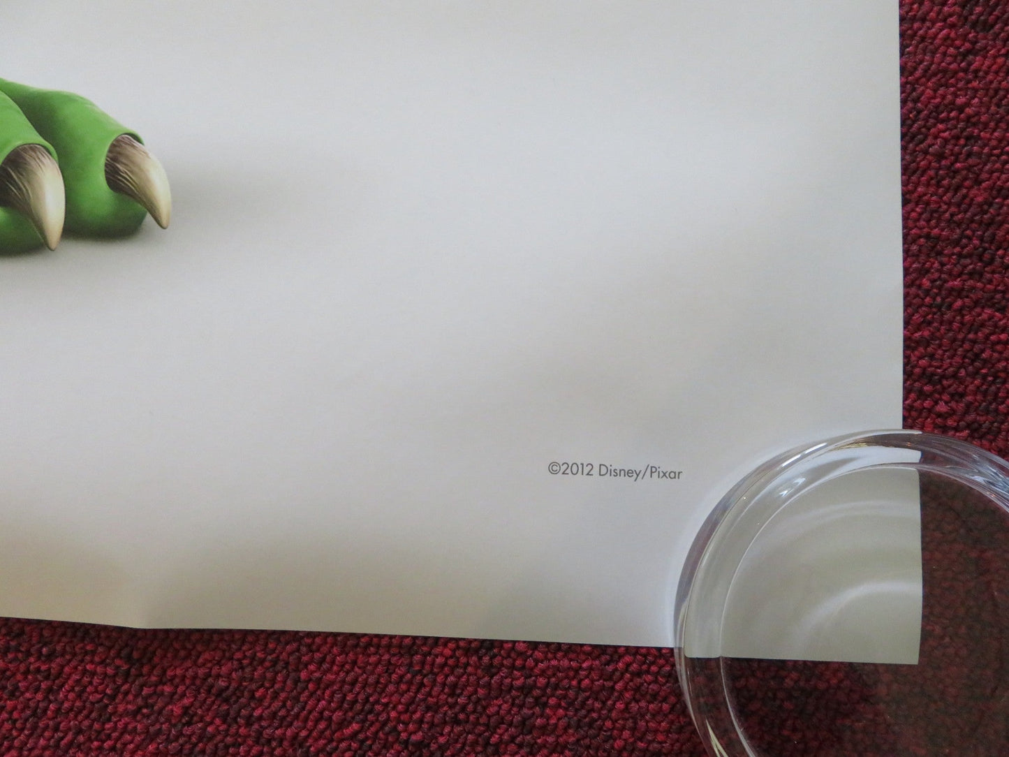 MONSTERS INC 3D US ONE SHEET ROLLED POSTER JOHN GOODMAN BILLY CRYSTAL 2012 Rendezvous Cinema Movie posters