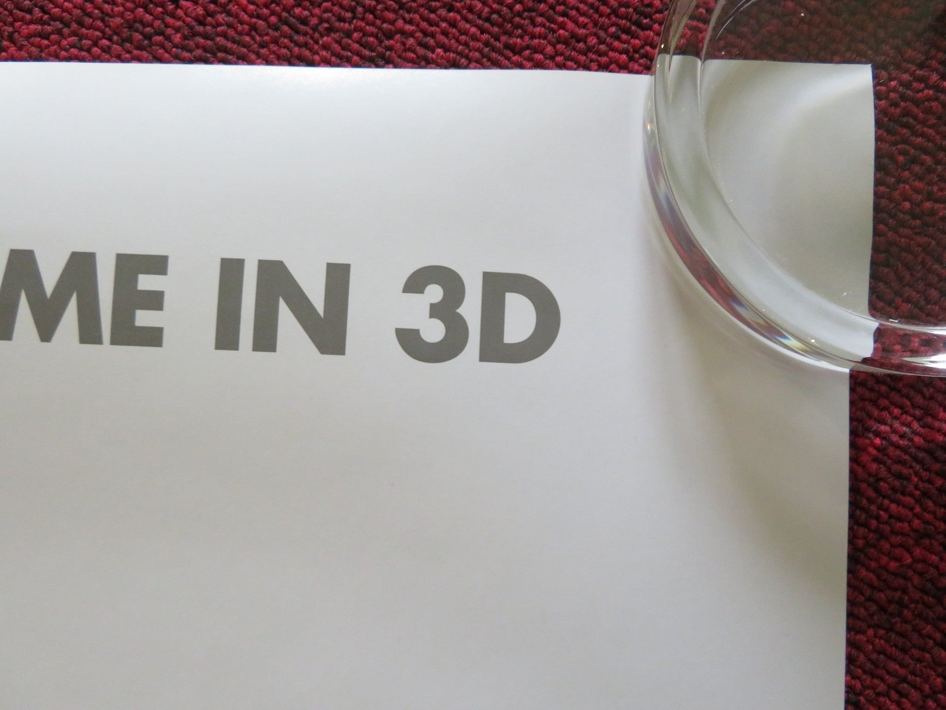 MONSTERS INC 3D US ONE SHEET ROLLED POSTER JOHN GOODMAN BILLY CRYSTAL 2012 Rendezvous Cinema Movie posters