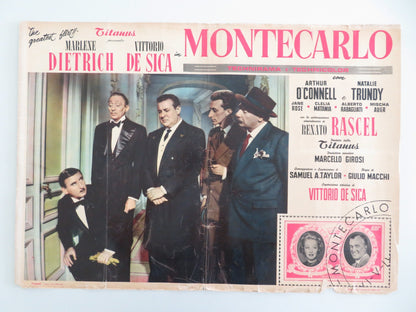 MONTE CARLO STORY ITALIAN FOTOBUSTA POSTER MARLENE DIETRICH 1956 Movie posters