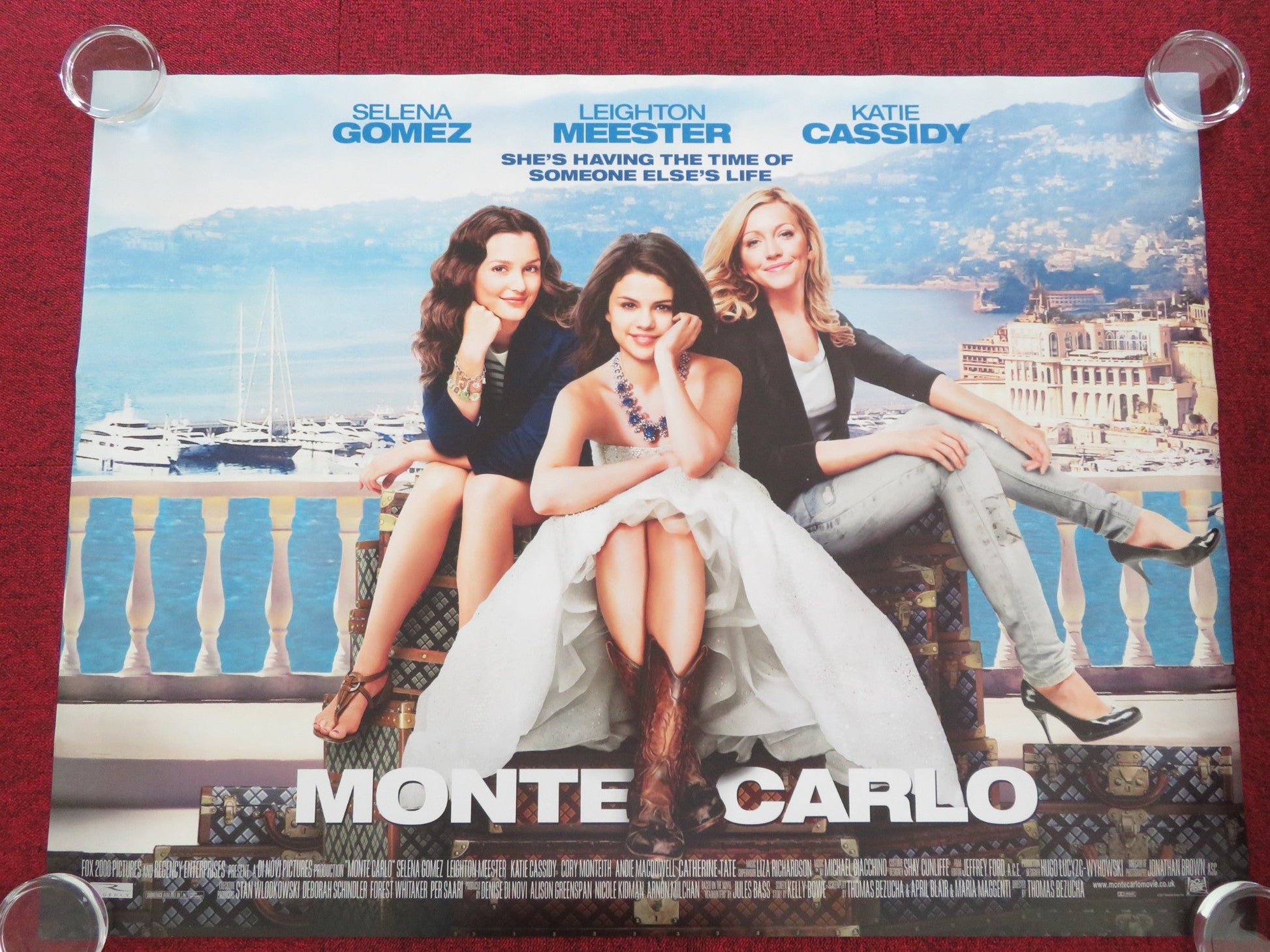 MONTE CARLO UK QUAD ROLLED POSTER SELENA GOMEZ KATIE CASSIDY 2011 Movie posters