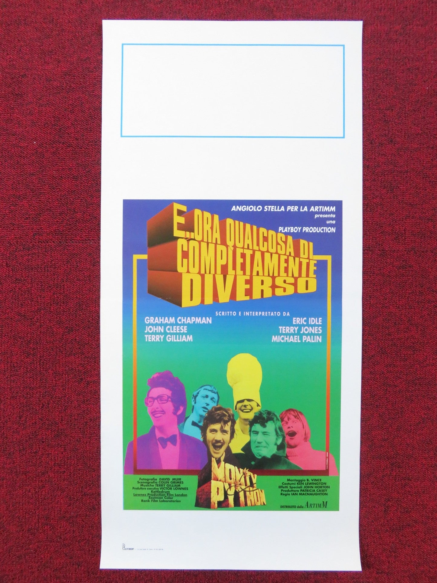 MONTY PYTHON'S AND NOW FOR SOMETHING COMPLETELY... ITALIAN LOCANDINA POSTER 1971 Rendezvous Cinema Movie posters