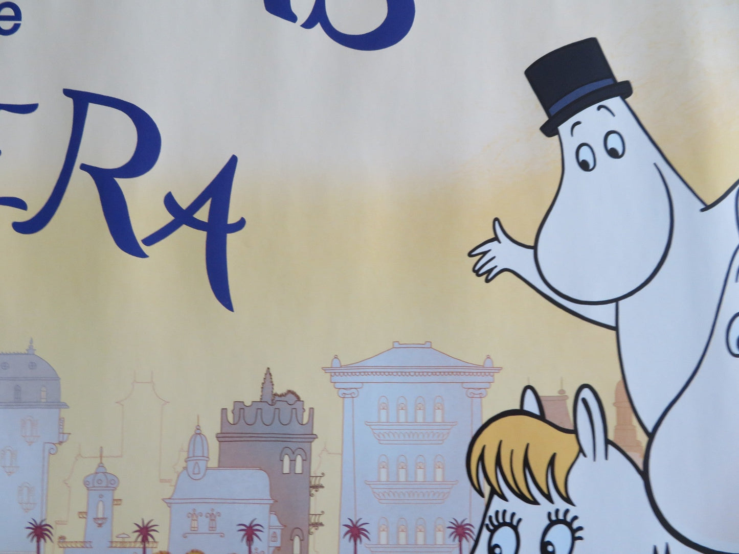 MOOMINS ON THE RIVIERA UK QUAD ROLLED POSTER MARIA SID RUSSEL TOVEY 2014 Rendezvous Cinema Movie posters