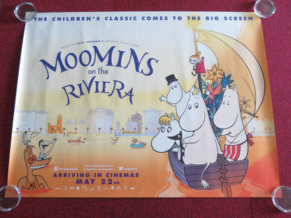 MOOMINS ON THE RIVIERA UK QUAD ROLLED POSTER MARIA SID RUSSEL TOVEY 2014 Rendezvous Cinema Movie posters