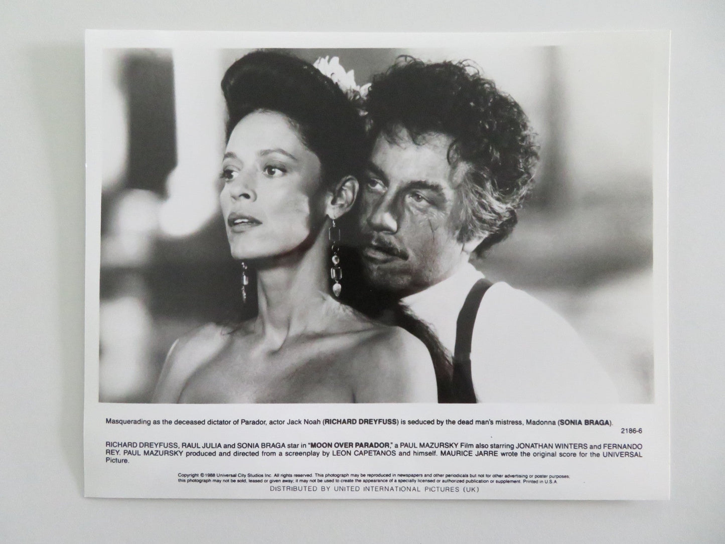 MOON OVER PARADOR MOVIE STILL PHOTO LOT OF 3 RICHARD DREYFUSS RAUL JULIA 1988 Movie posters