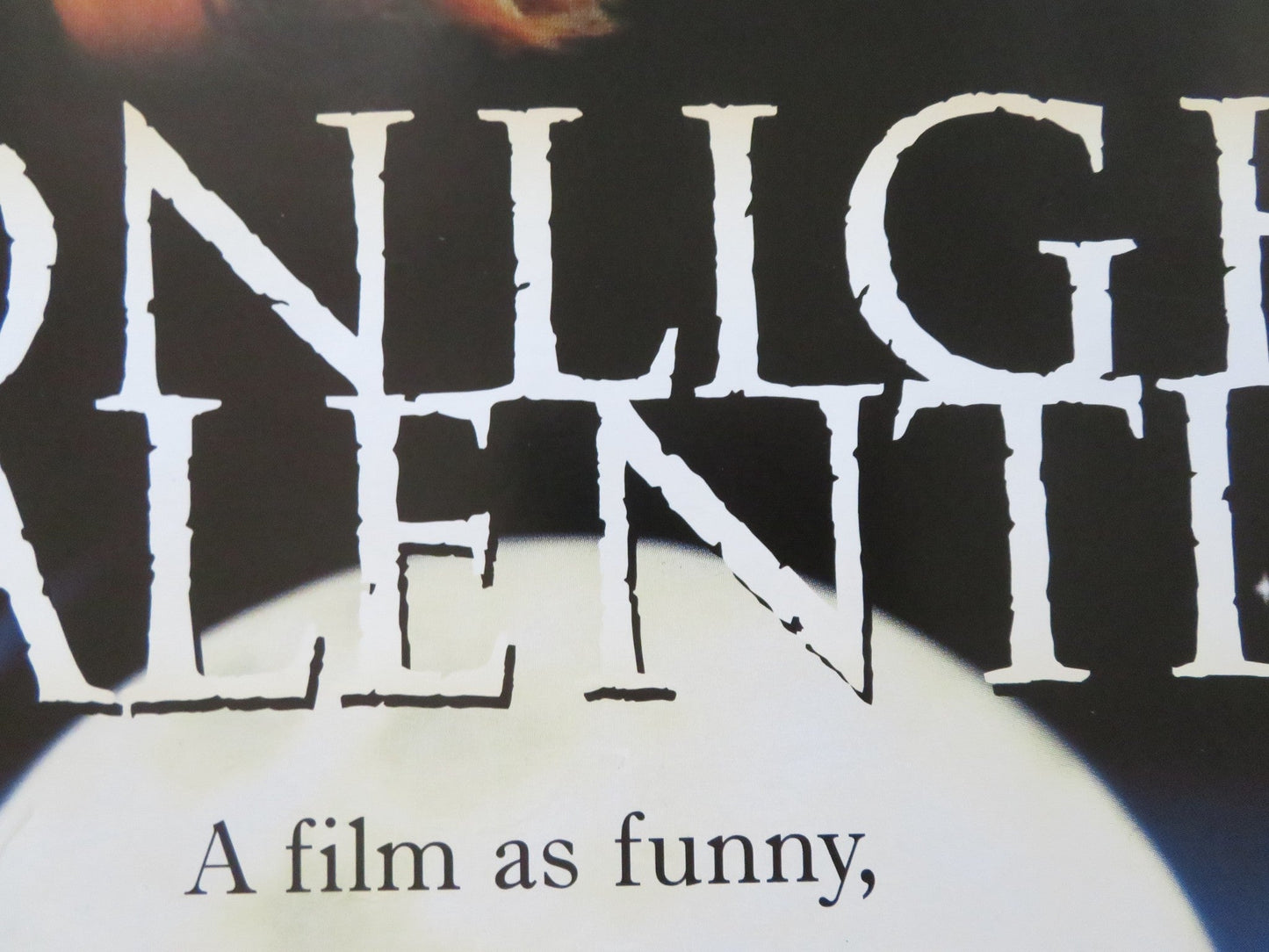 MOONLIGHT AND VALENTINO UK QUAD ROLLED POSTER ELIZABETH PERKINS GOLDBERG 1995 Rendezvous Cinema Movie posters