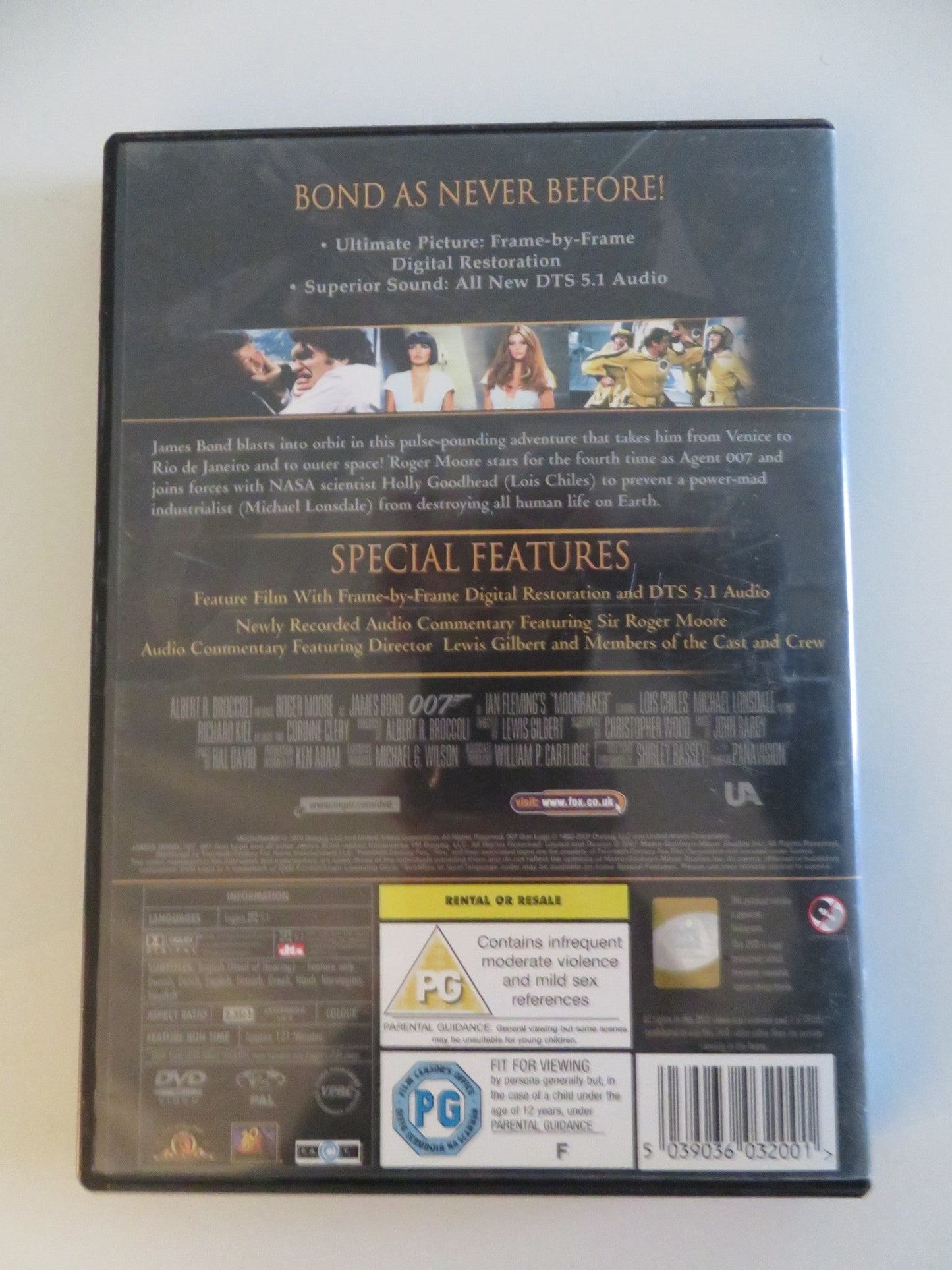 MOONRAKER (DVD) JAMES BOND 007 ROGER MOORE 1979 REGION 2 Movie posters
