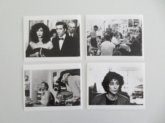 MOONSTRUCK - B MOVIE STILL PHOTO LOT OF 4 NICOLAS CAGE CHER 1987 Movie posters