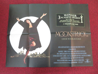 Moonstruck UK Quad Poster Folded Cher Nicolas Cage 1987 Movie posters