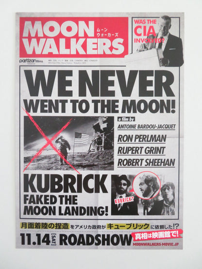 Moonwalkers Japanese Chirashi (B5) Poster Ron Perlman Rupert Grint 2015 Movie posters