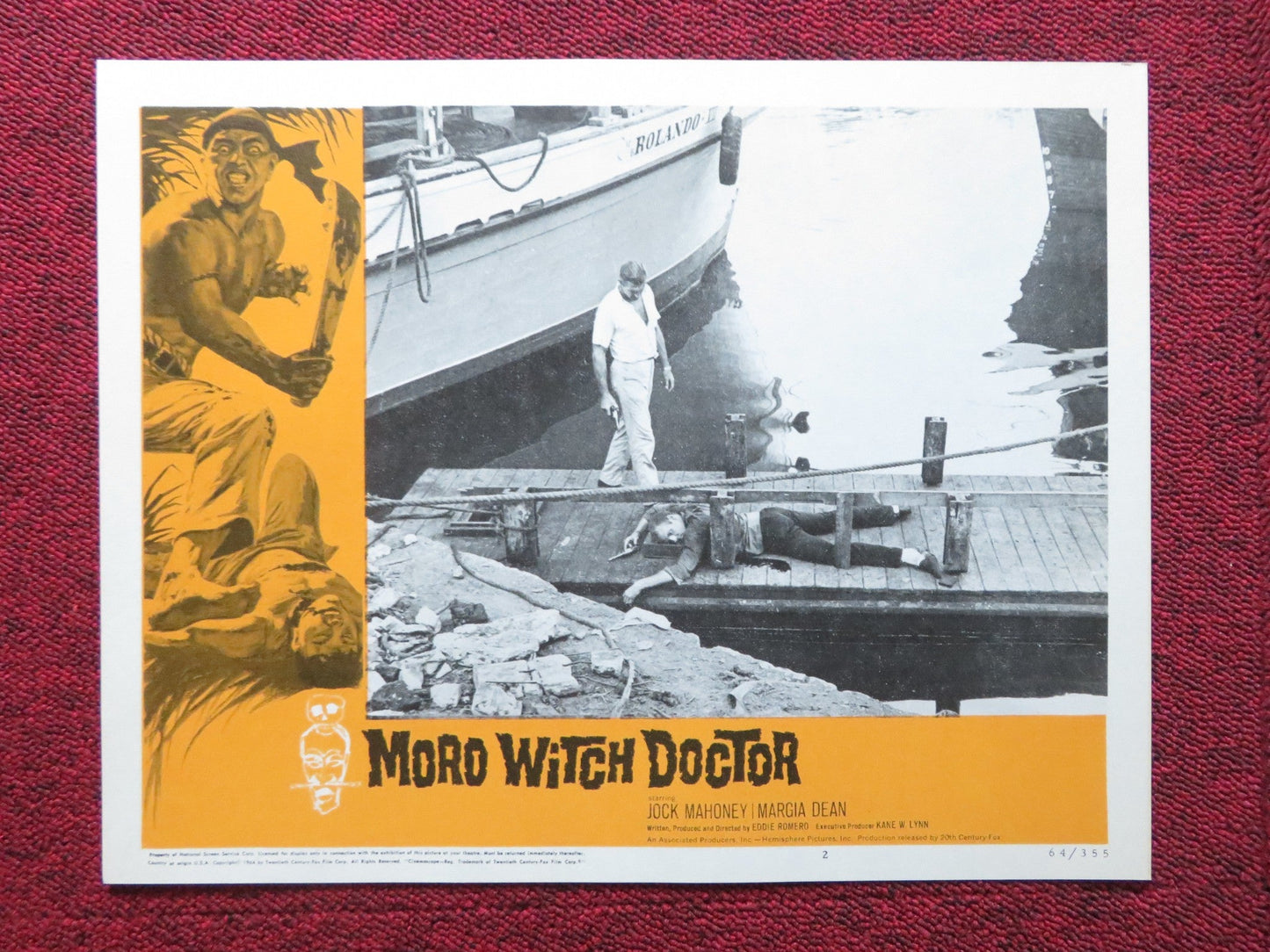 MORO WITCH DOCTOR US LOBBY CARD FULL SET JOCK MAHONEY MARGIA DEAN 1964 Rendezvous Cinema Movie posters
