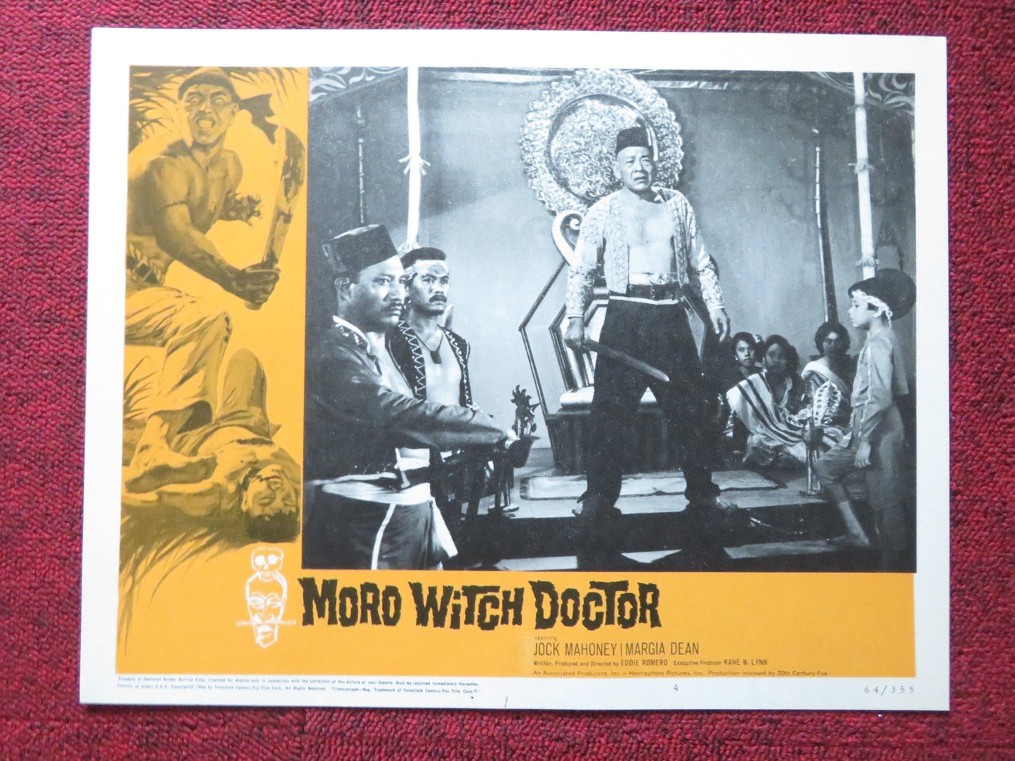MORO WITCH DOCTOR US LOBBY CARD FULL SET JOCK MAHONEY MARGIA DEAN 1964 Rendezvous Cinema Movie posters