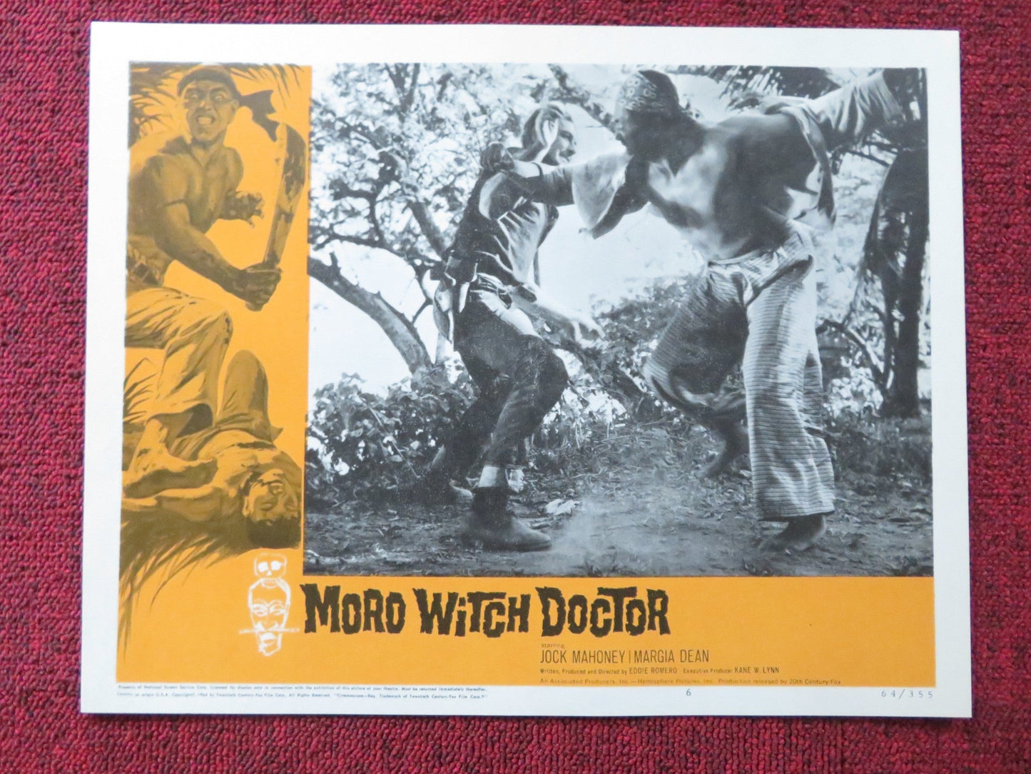 MORO WITCH DOCTOR US LOBBY CARD FULL SET JOCK MAHONEY MARGIA DEAN 1964 Rendezvous Cinema Movie posters