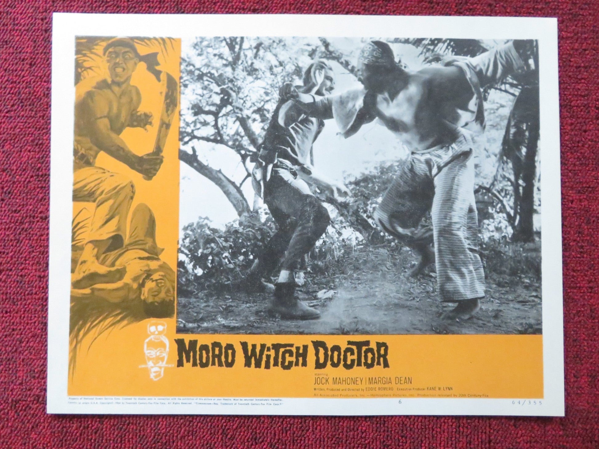 MORO WITCH DOCTOR US LOBBY CARD FULL SET JOCK MAHONEY MARGIA DEAN 1964 Rendezvous Cinema Movie posters