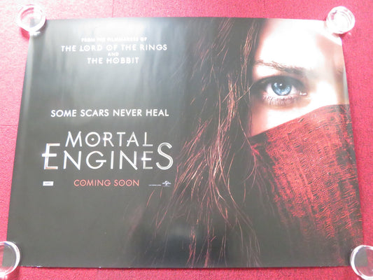 MORTAL ENGINES - B UK QUAD ROLLED POSTER HERA HILMAR HUGO WEAVING 2018 Rendezvous Cinema Movie posters