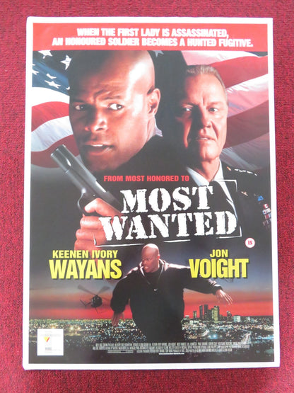 MOST WANTED VHS POSTER ROLLED JON VOIGHT KEENEN IVORY WAYANS 1997 Rendezvous Cinema Movie posters